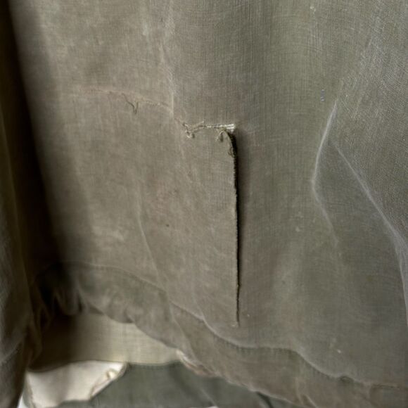 Vintage 1940s WW2 USN Navy Foul Weather Anorak Deck Pullover Jacket Medium - Picture 10 of 12